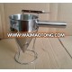 stainless steel hotel conical oil hopper funnel batter dispenser