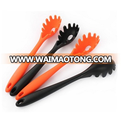 Wholesale food grade kitchen utensils silicone pasta fork spoon