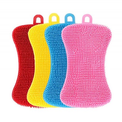 Magic Food-Grade Kitchen Dishes Multipurpose Silicone Sponge Kitchen Scrubber