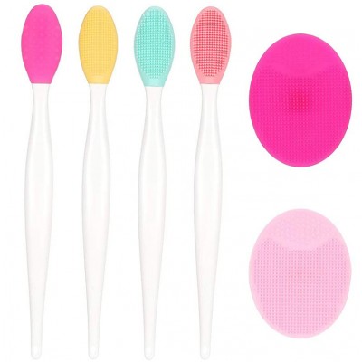 New Fashion Design Nose Double-sided Tool Silicone Lip Scrub Exfoliator Brush