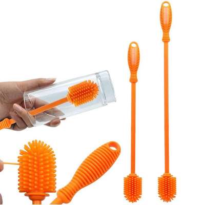 Eco-Friendly Extend Durable Kitchen Tools Silicone Bottle cleaning Brush