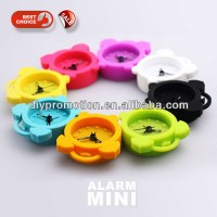 wholesale mini quartz silicone clock for promotion gifts