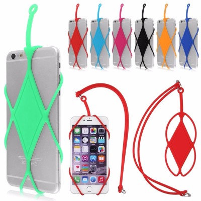 Wholesale Custom Silicone Lanyard Phone Holder With Adjustment Buckle