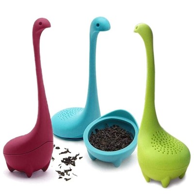 New Design Colorful Tea Filter Loose Leaf Silicone Christmas Tea Infuser