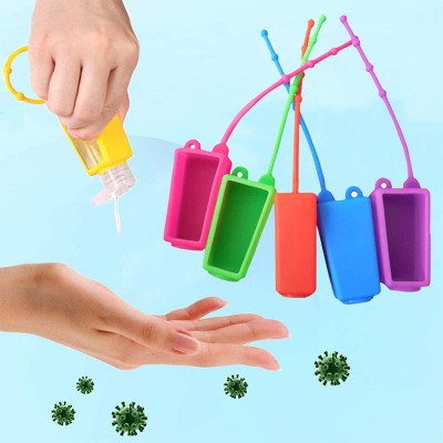 Wholesale Reusable Portable Travel 30ml Silicone Hand Sanitizer Bottle Holder