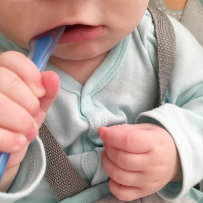 Best Selling BPA Free Baby Utensils Silicone Baby Feeding Spoons