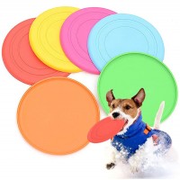 Throwing Toy Flying Object Silicone Bite-Resistant Training Flying Discs