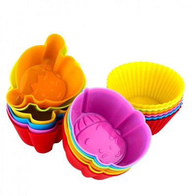 Nonstick Easy Clean Reusable Silicone Muffin Cake Mold For Baking